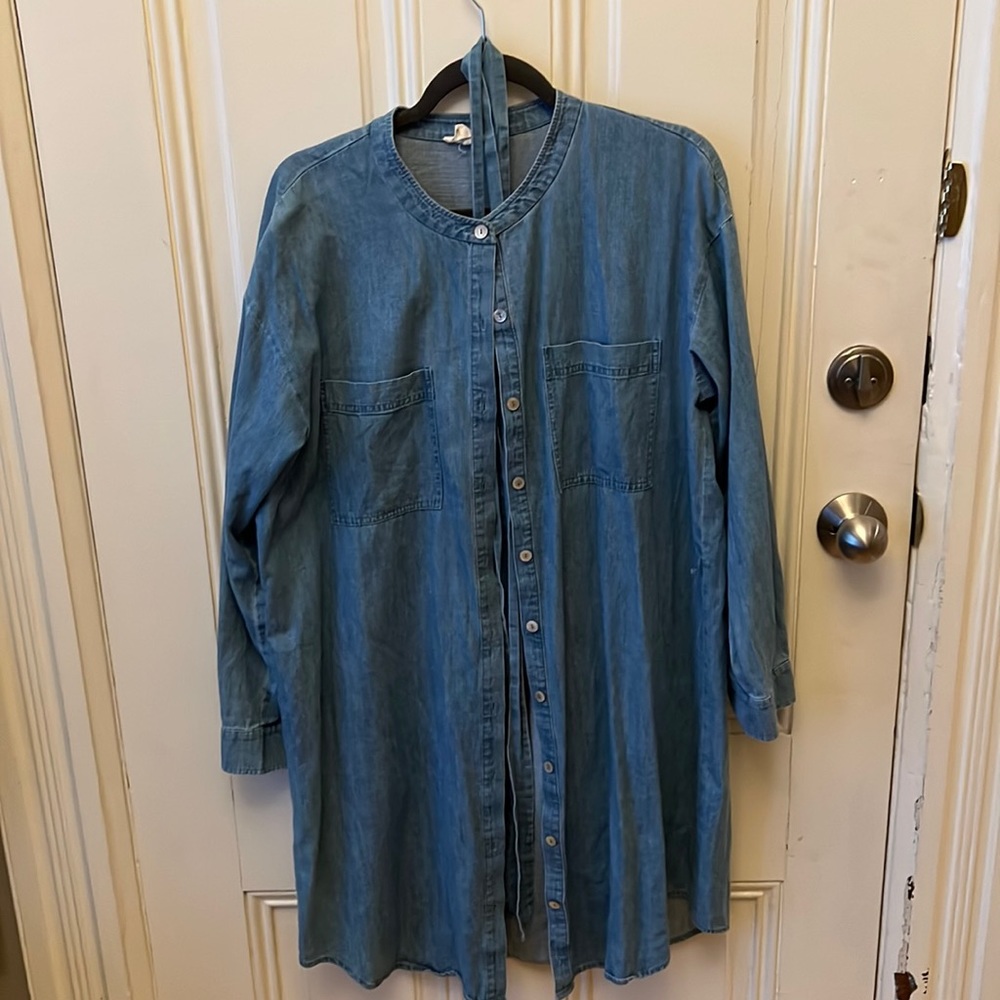100% organic cotton Shirt Dress with Belt